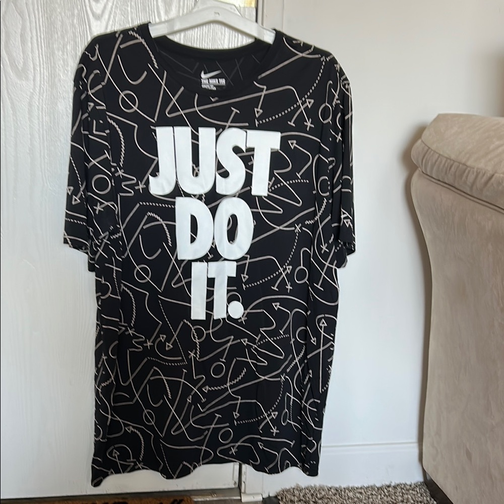 Nike Black and White Graphic Tee